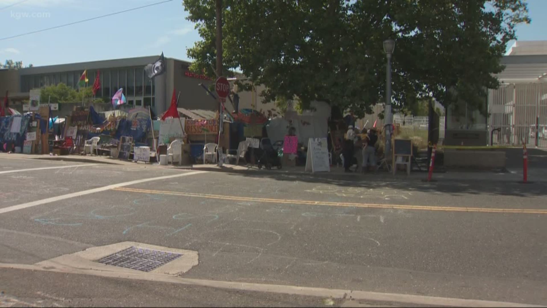 Neighbors and businesses are getting fed up with the Occupy ICE PDX camp.