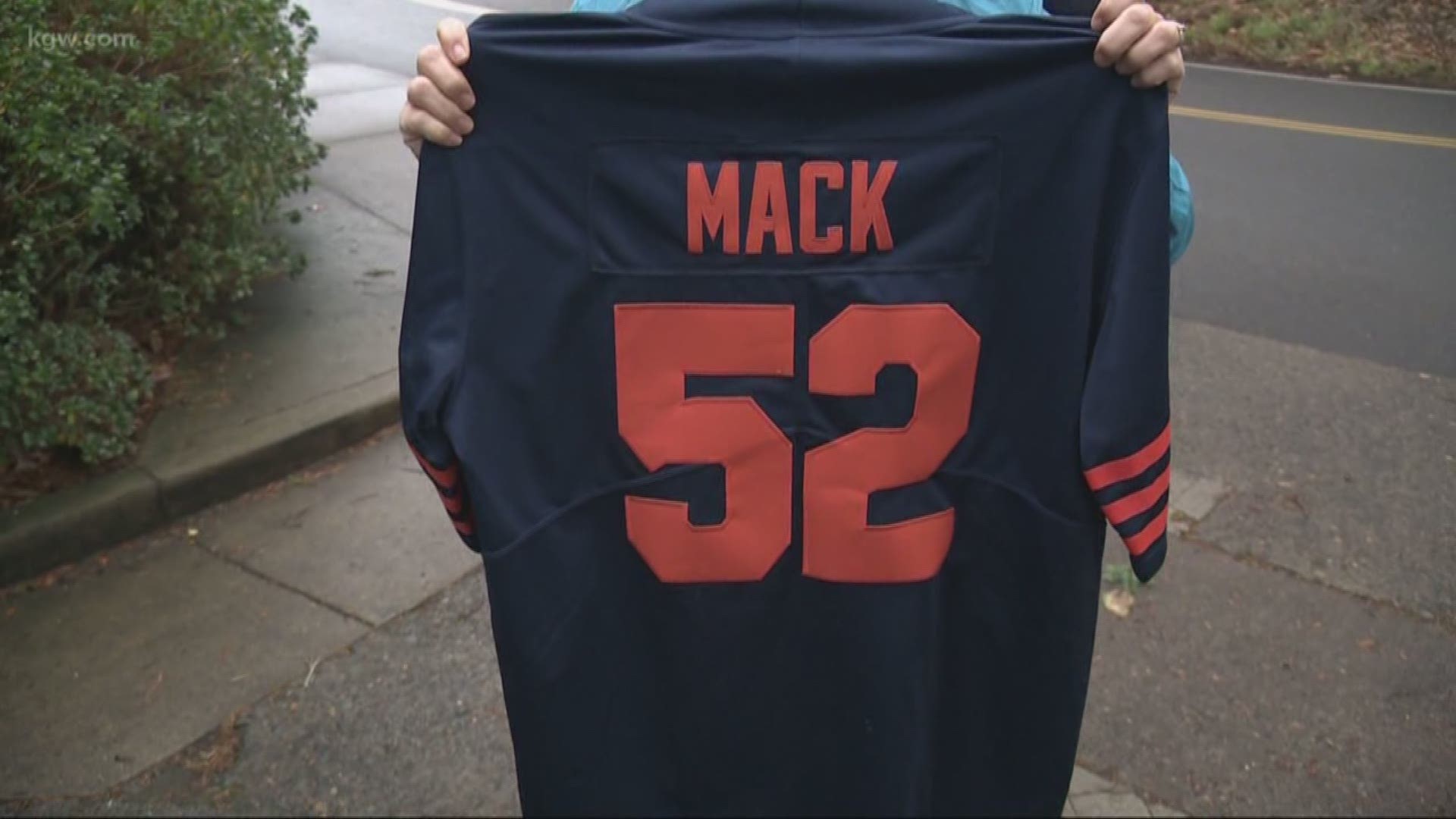 An Oregon business is accused of selling fake NFL apparel.