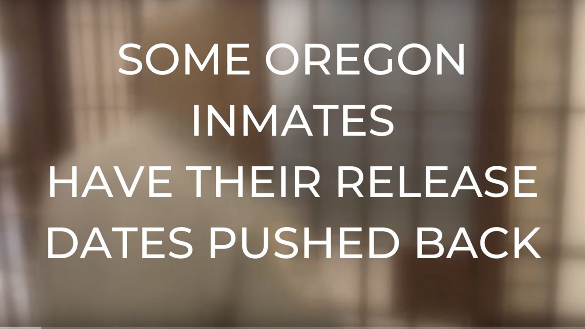 Because if the COVID-19 outbreak, 217 inmates had their released dates pushed back. At the same time, Governor Brown is looking at releasing some inmates early to le