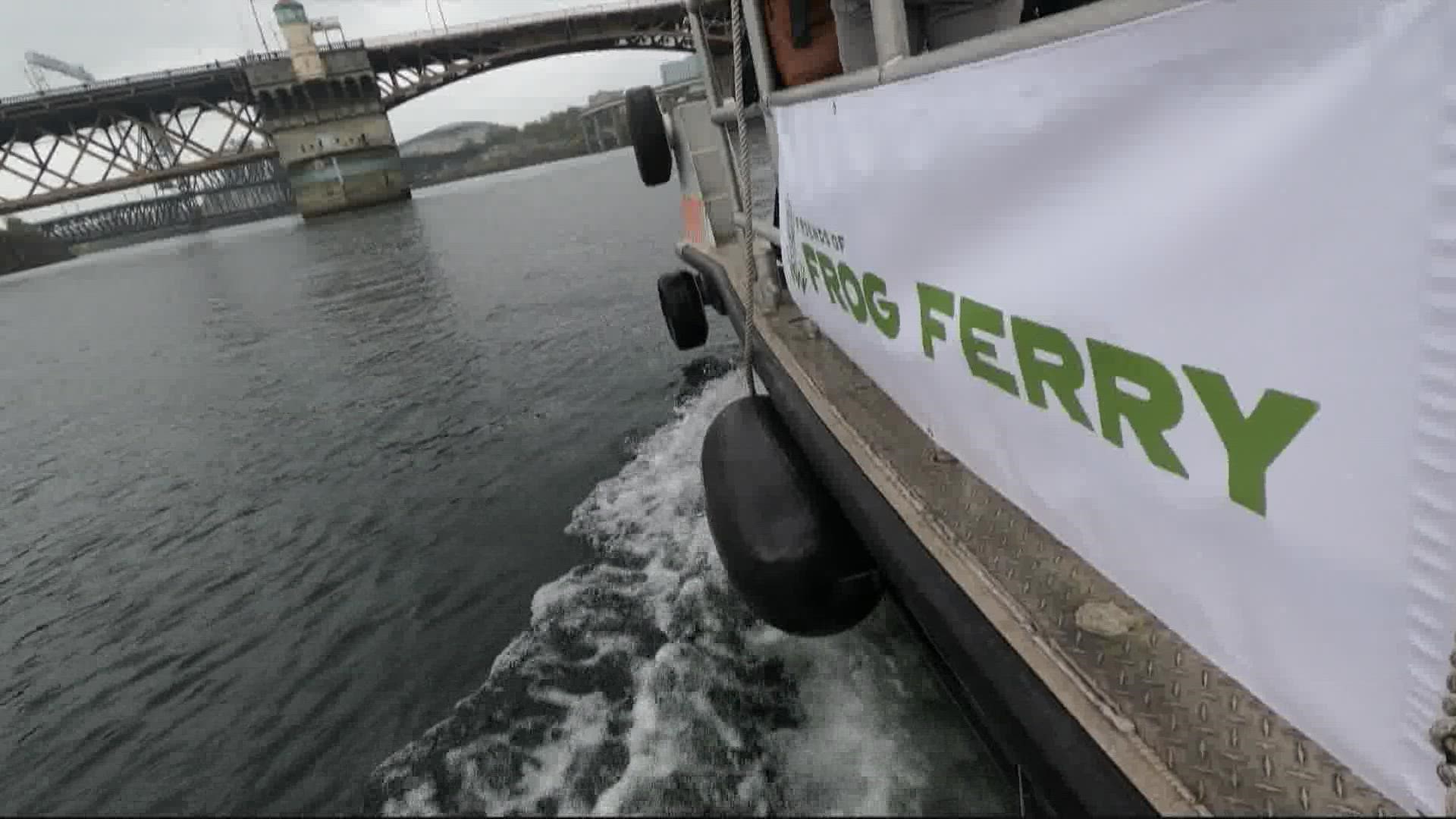 The Frog Ferry is scheduled to be up and running in less than two years. It will carry passengers from Cathedral Park to RiverPlace downtown Portland.