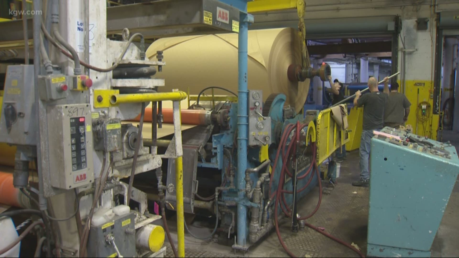 A new way to make paper. How a West Linn mill changed its ingredients and its process.
