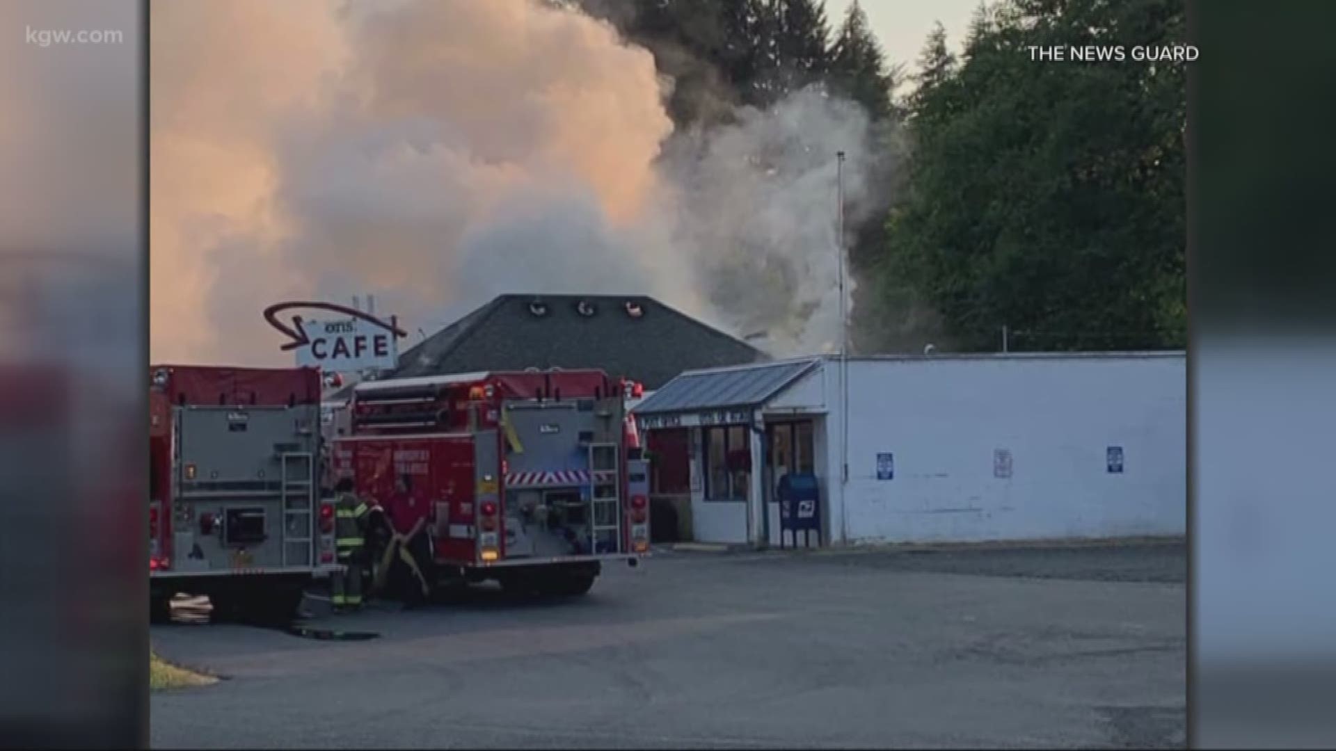 A large fire damaged an iconic restaurant and Oregon landmark. Firefighters say Otis Café will likely have to be closed for awhile.