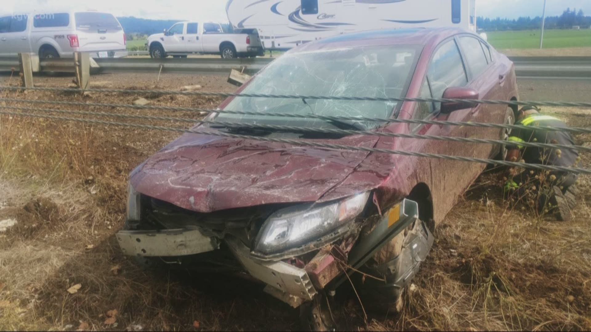 Oregon State University sports broadcaster Mike Parker was returning to Corvallis from Portland when his car spun out on southbound Interstate 5 near Jefferson.