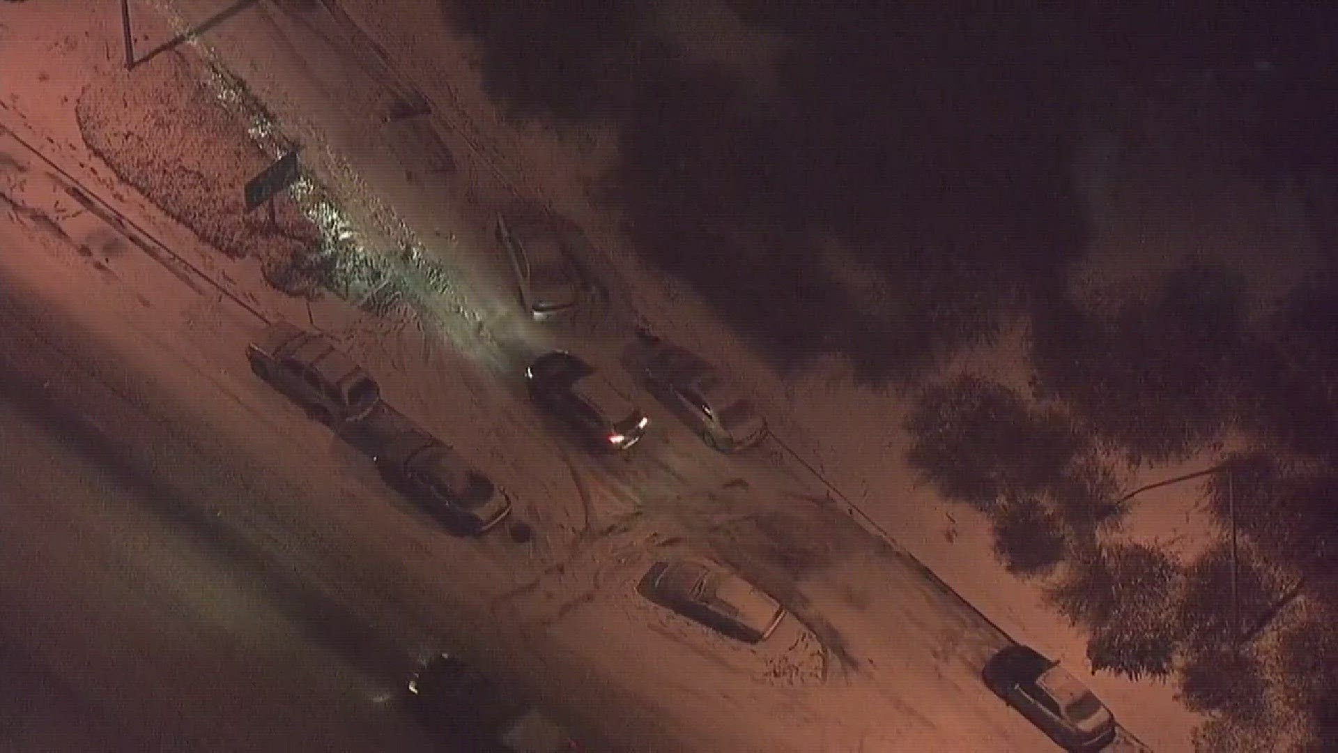 Sky 8: Cars abandoned during icy Portland commute