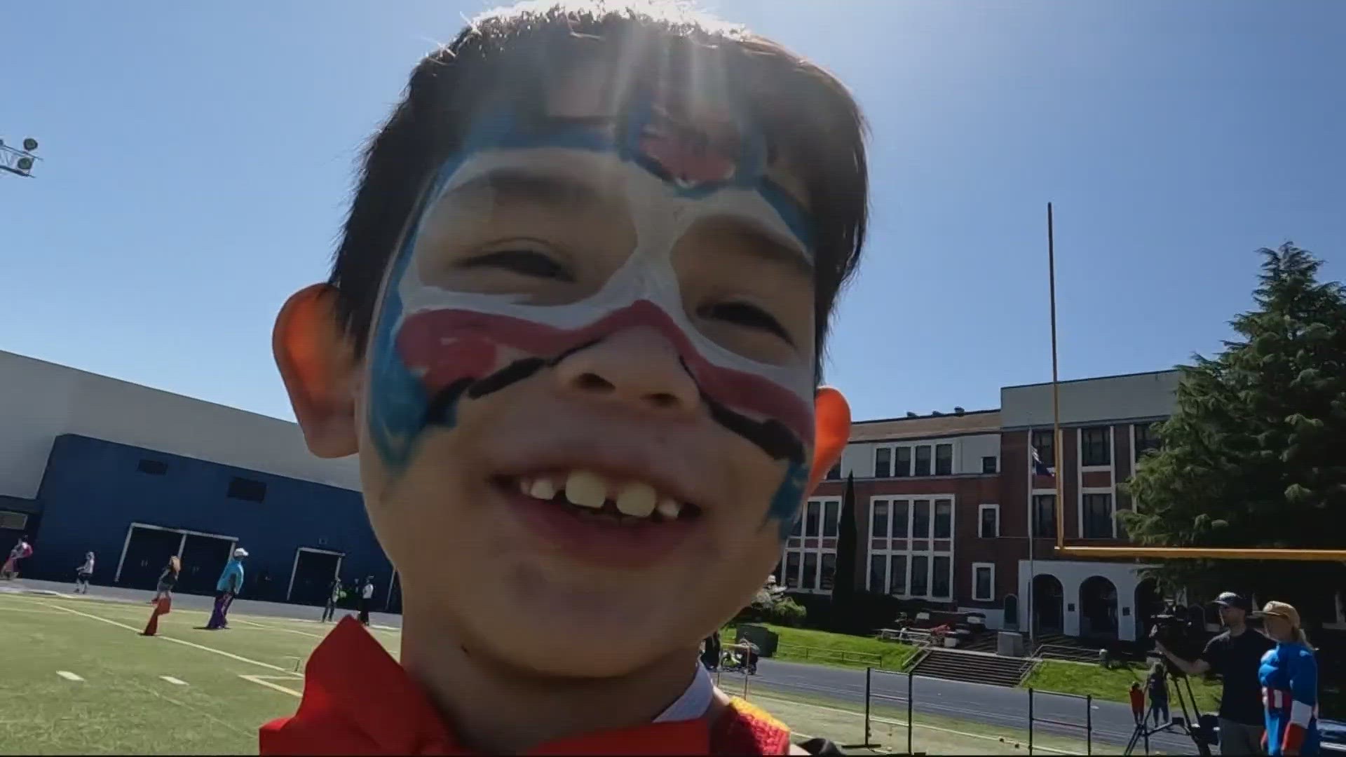 Portland Public Schools hosted an adapted field day event with a superhero theme for students with disabilities within the district.