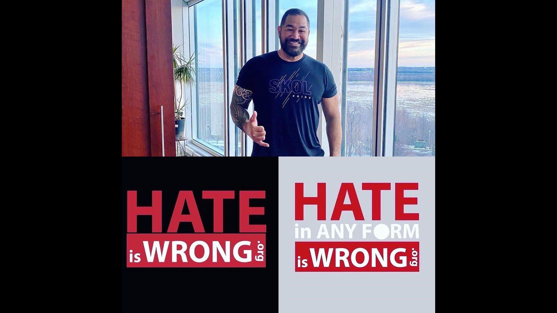 Esera Tuaolo, who played for OSU in the '80s, made national headlines in 2002 when he came out as gay. His nonprofit, Hate is Wrong, aims to end homophobic bullying.