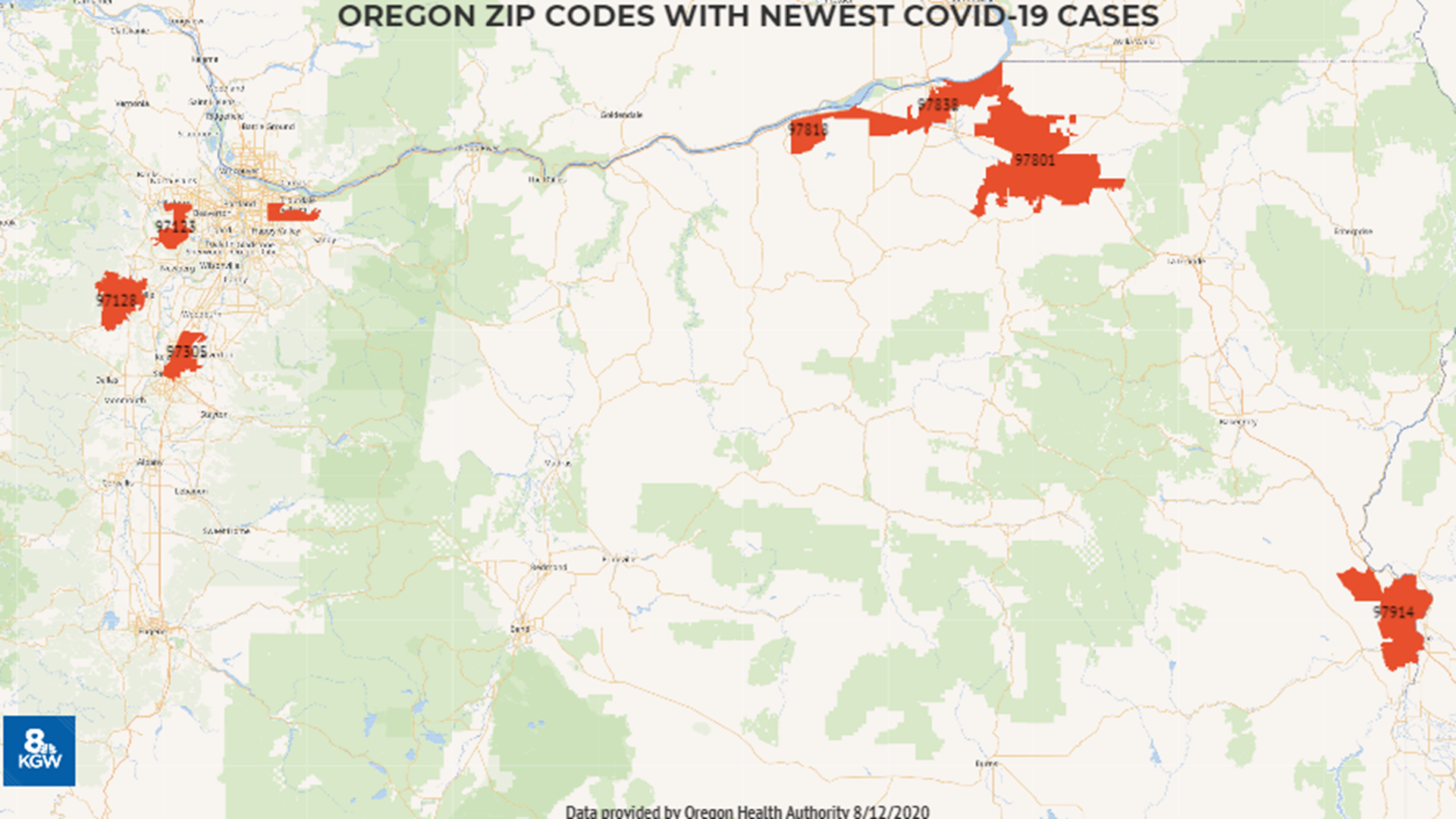 These 12 ZIP codes have the most new COVID cases in Oregon