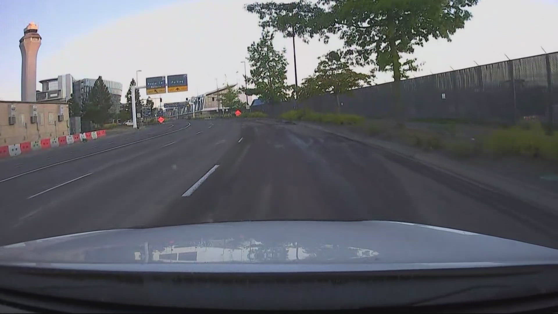 Some travelers heading to Portland International Airport Wednesday morning missed their flights due to delays caused by construction on Airport Way. 