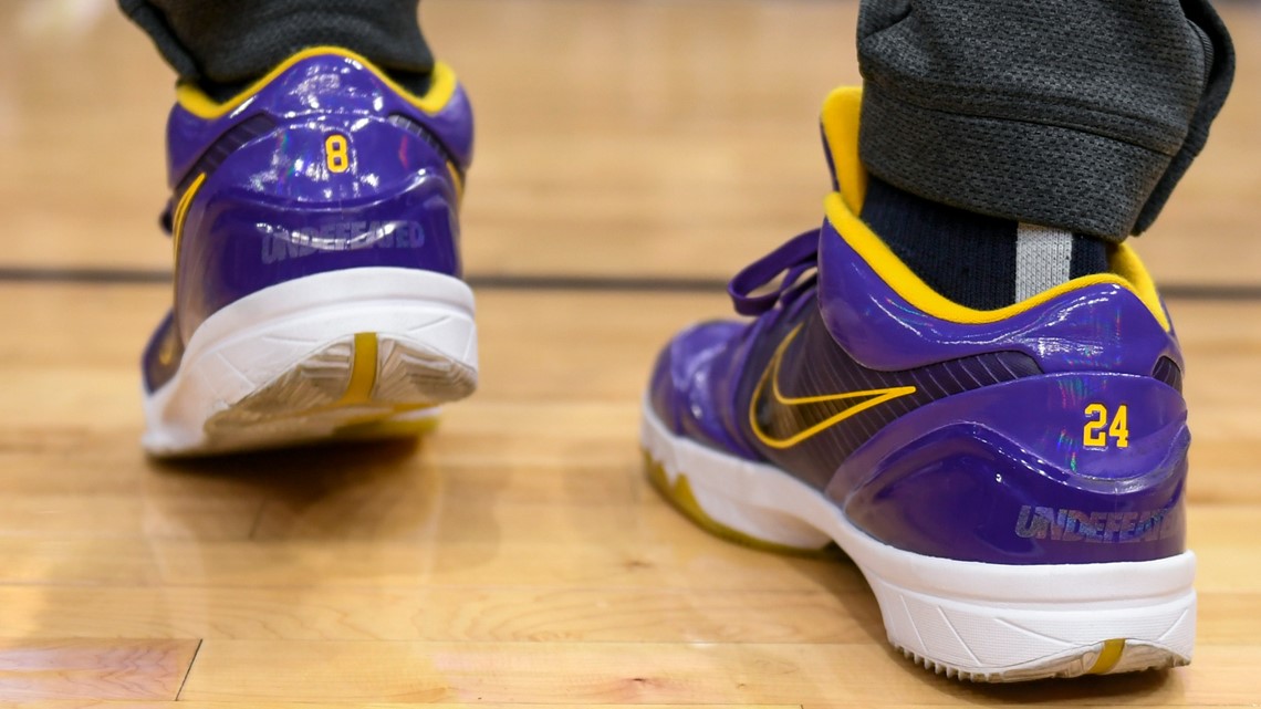 NBA players share tributes to Kobe Bryant on sneakers | kgw.com