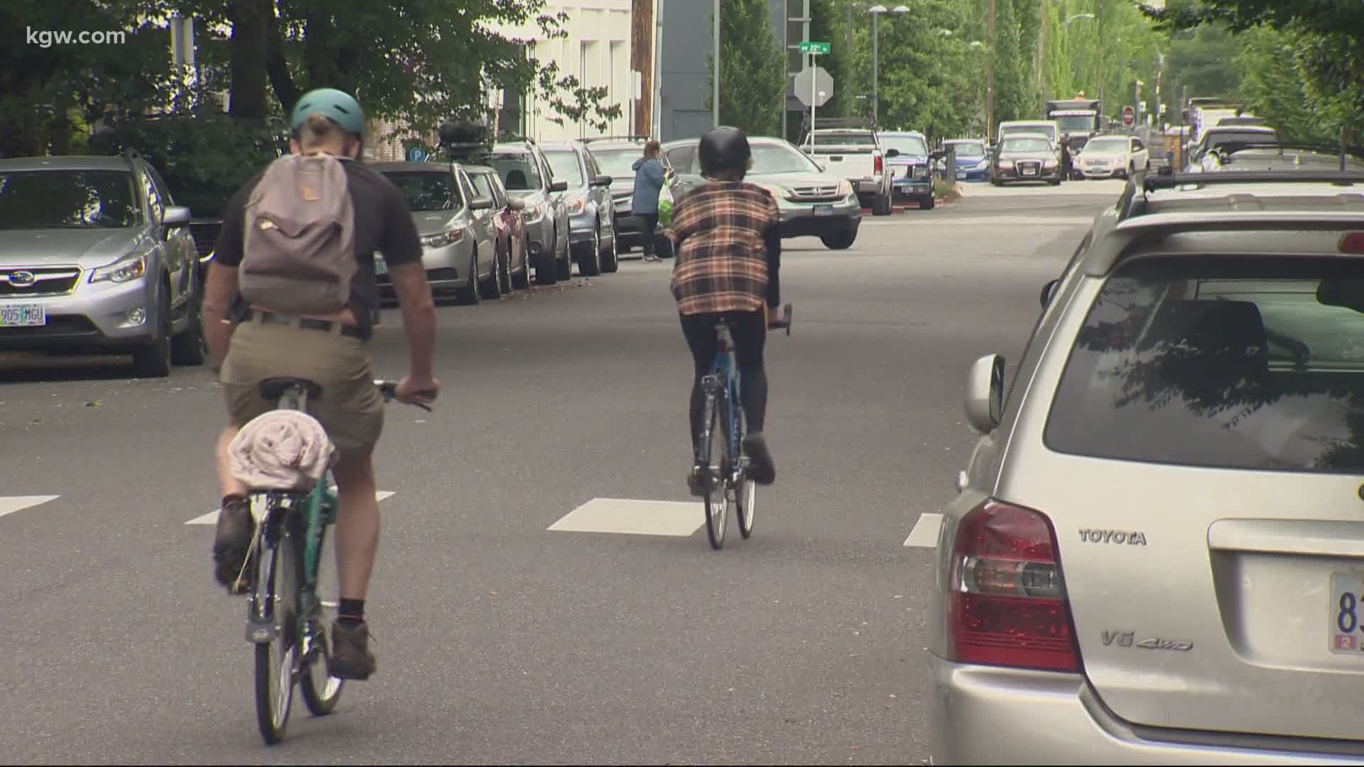 The city of Portland revealed new bike traffic plans. Keely Chalmers reports.