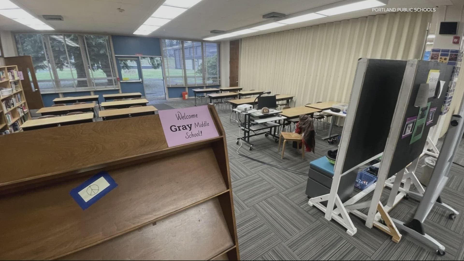 PPS sent a letter to families, saying there will possibly be more weeks of delays, leaving Robert Gray Middle and Markham Elementary with portable classrooms.