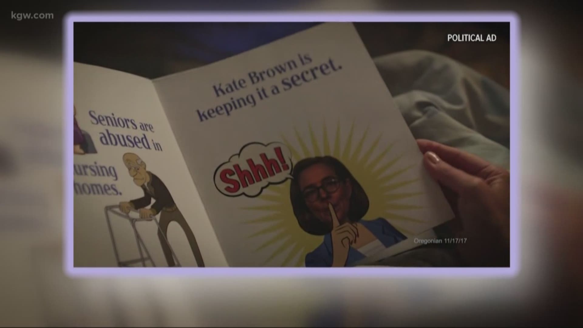 An ad funded by a political non-profit group has prompted a response from the Democratic Party of Oregon and Gov. Kate Brown, who wants the ad pulled from the airwaves.