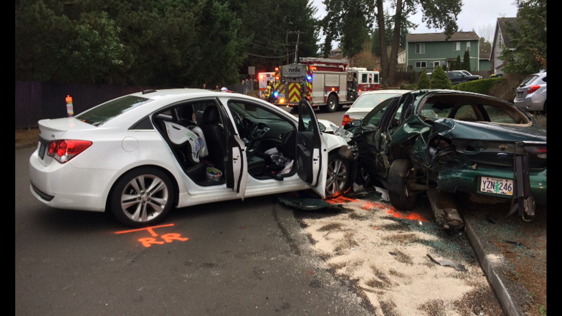 Suspected drunk driver crashes, 1-year-old child injured | kgw.com