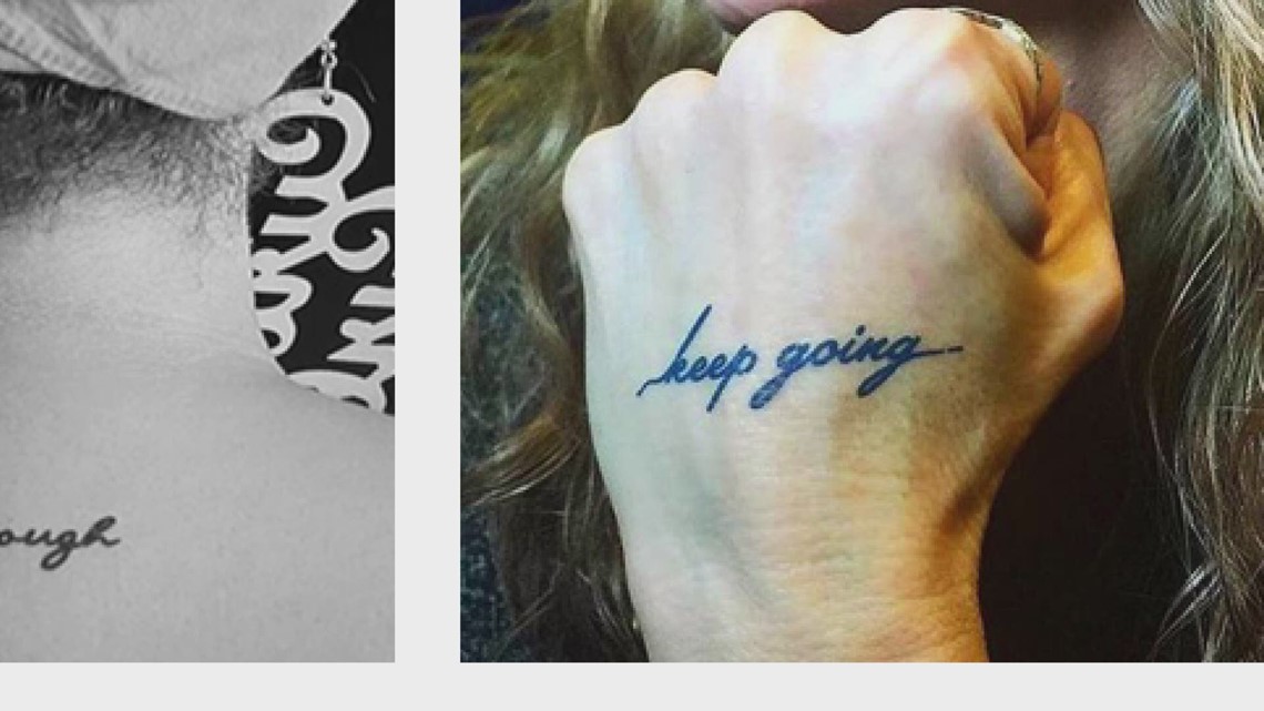 Keep Going set of 2 Temporary Tattoo - Etsy