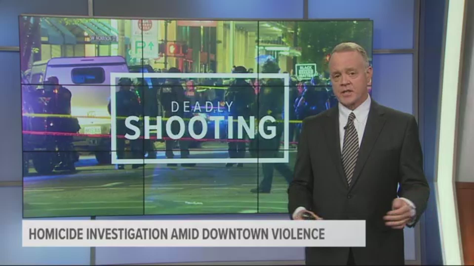 Police say there's not enough information about the shooting to know whether or not it was politically motivated.