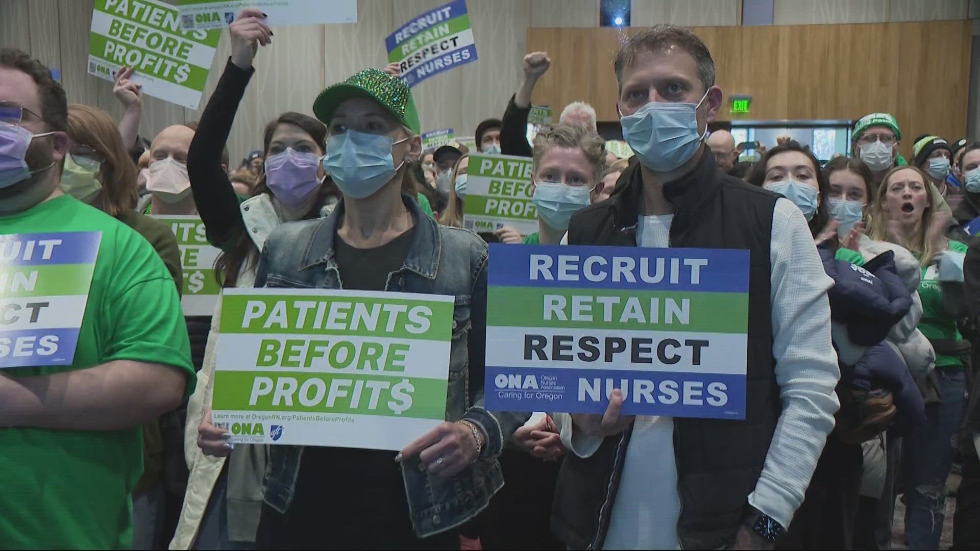 Providence said they are ready to get back to the bargaining table with Providence Medford and Newberg, while union members held a rally for a fair contract.