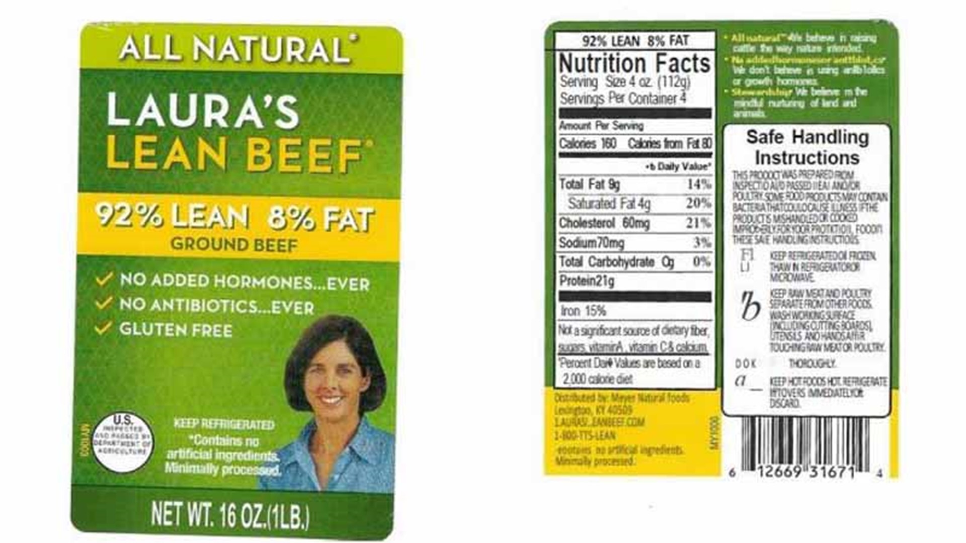 Kroger ground beef potentially contaminated with hard plastic