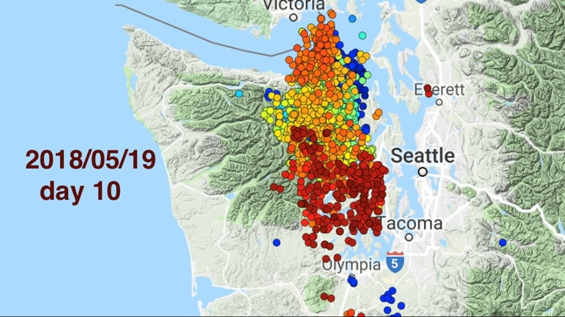 Deep earthquake tremors move parts of Wash. westward  kgw.com