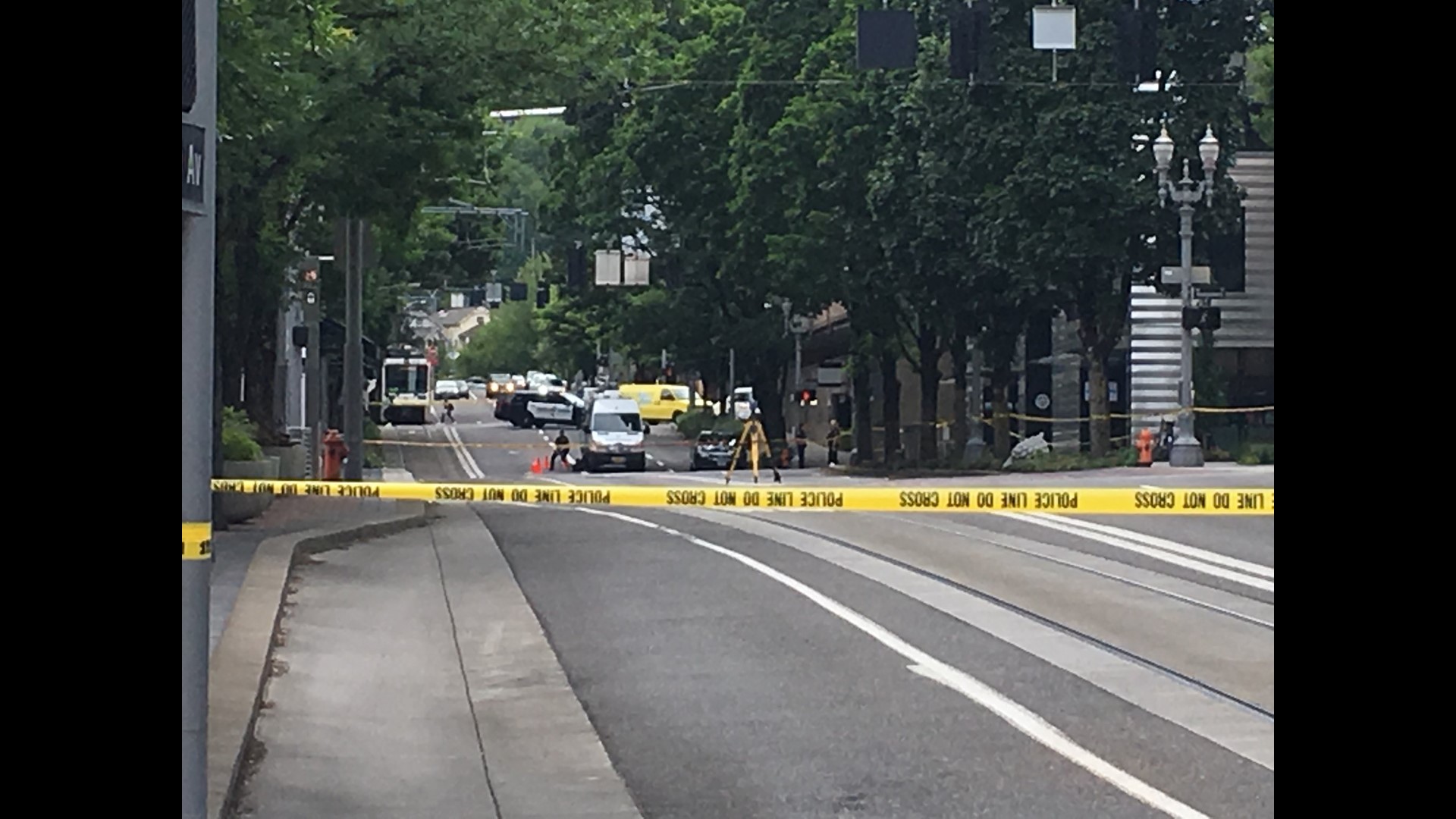 Photos: Hit-and-run in downtown Portland | kgw.com
