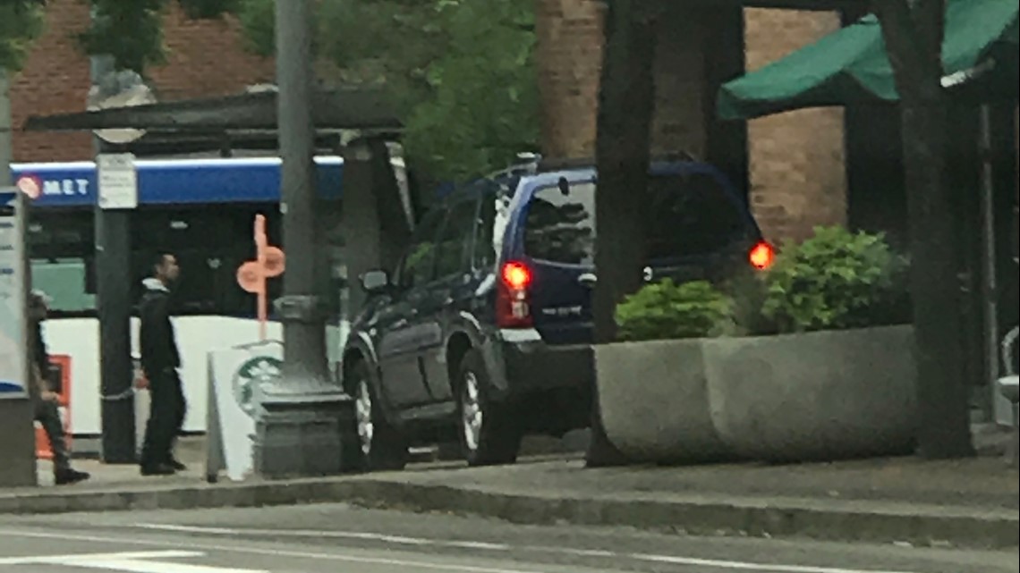 Photos: Hit-and-run in downtown Portland | kgw.com