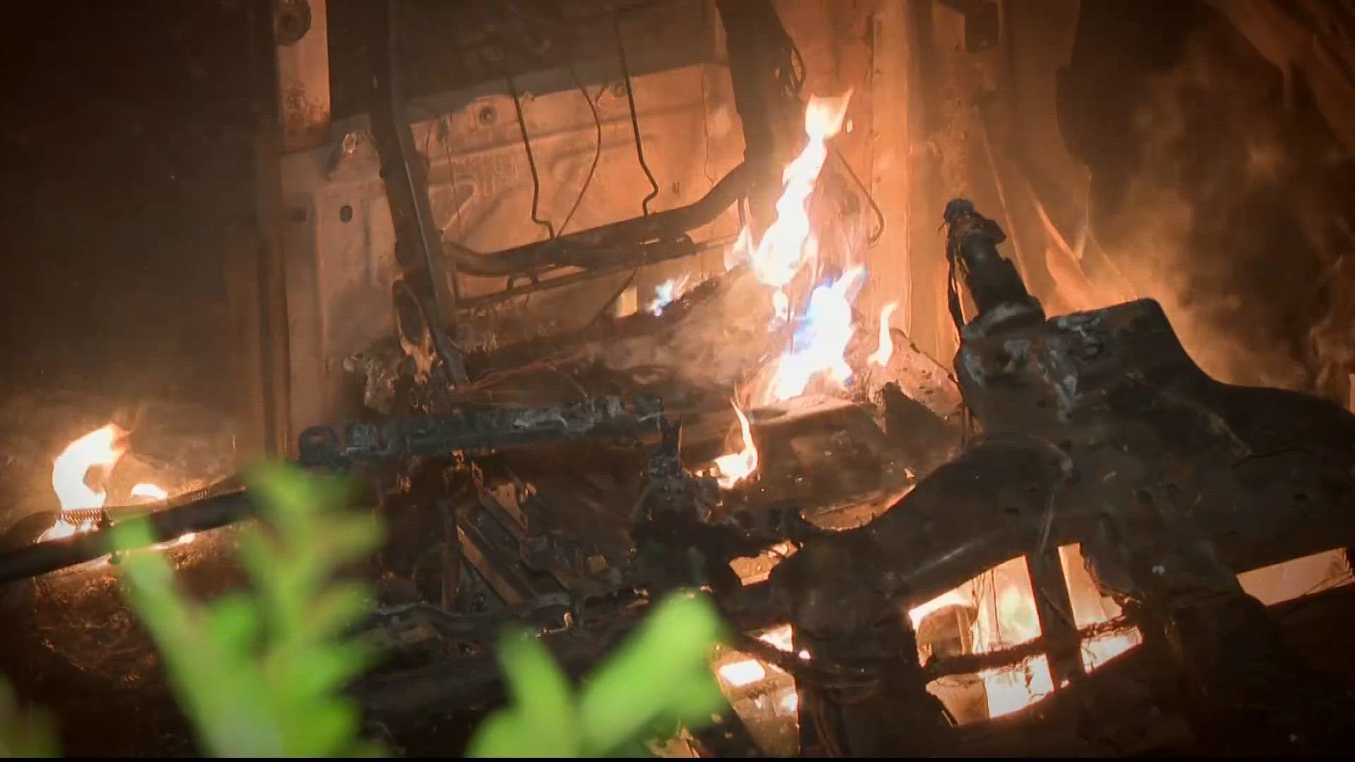 Arson suspected after Amazon electric vans burn in Southwest