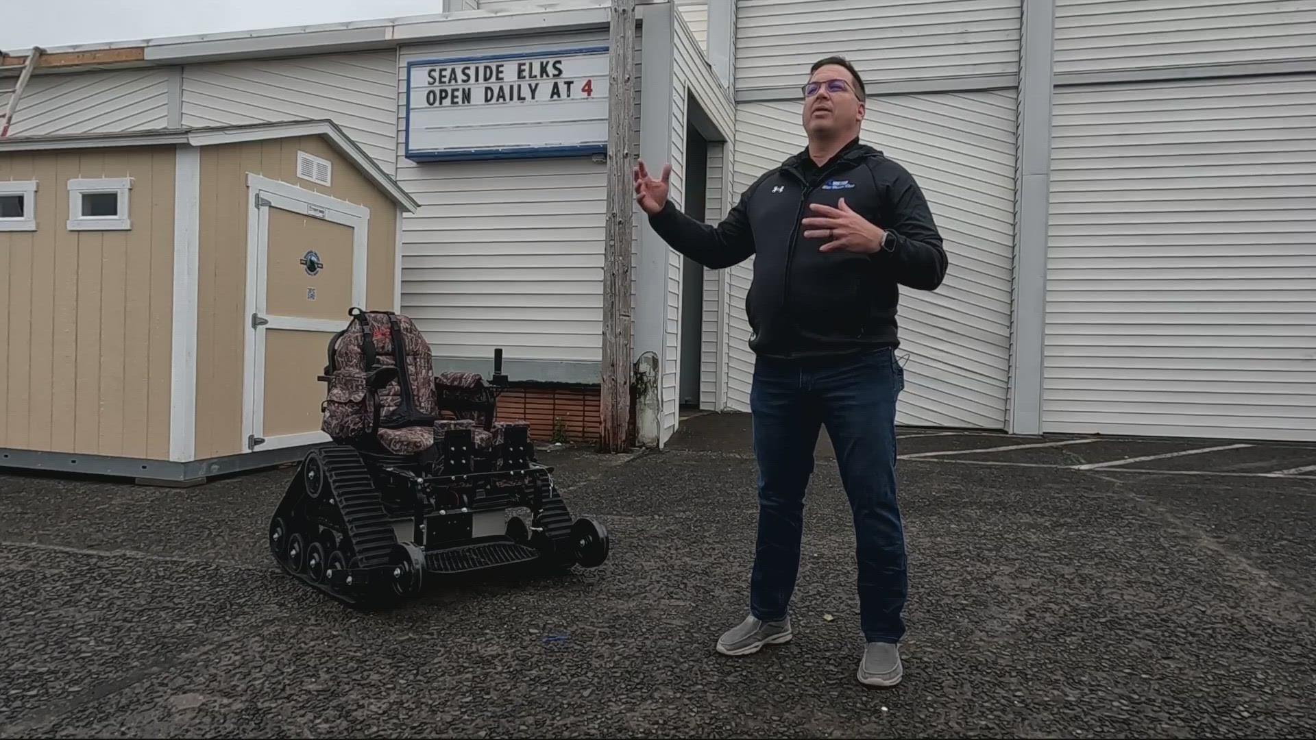 David's Chair and Oregon Parks Forever teamed up with organizations in the city to bring an electric all-terrain track chair to Seaside Beach Oregon.