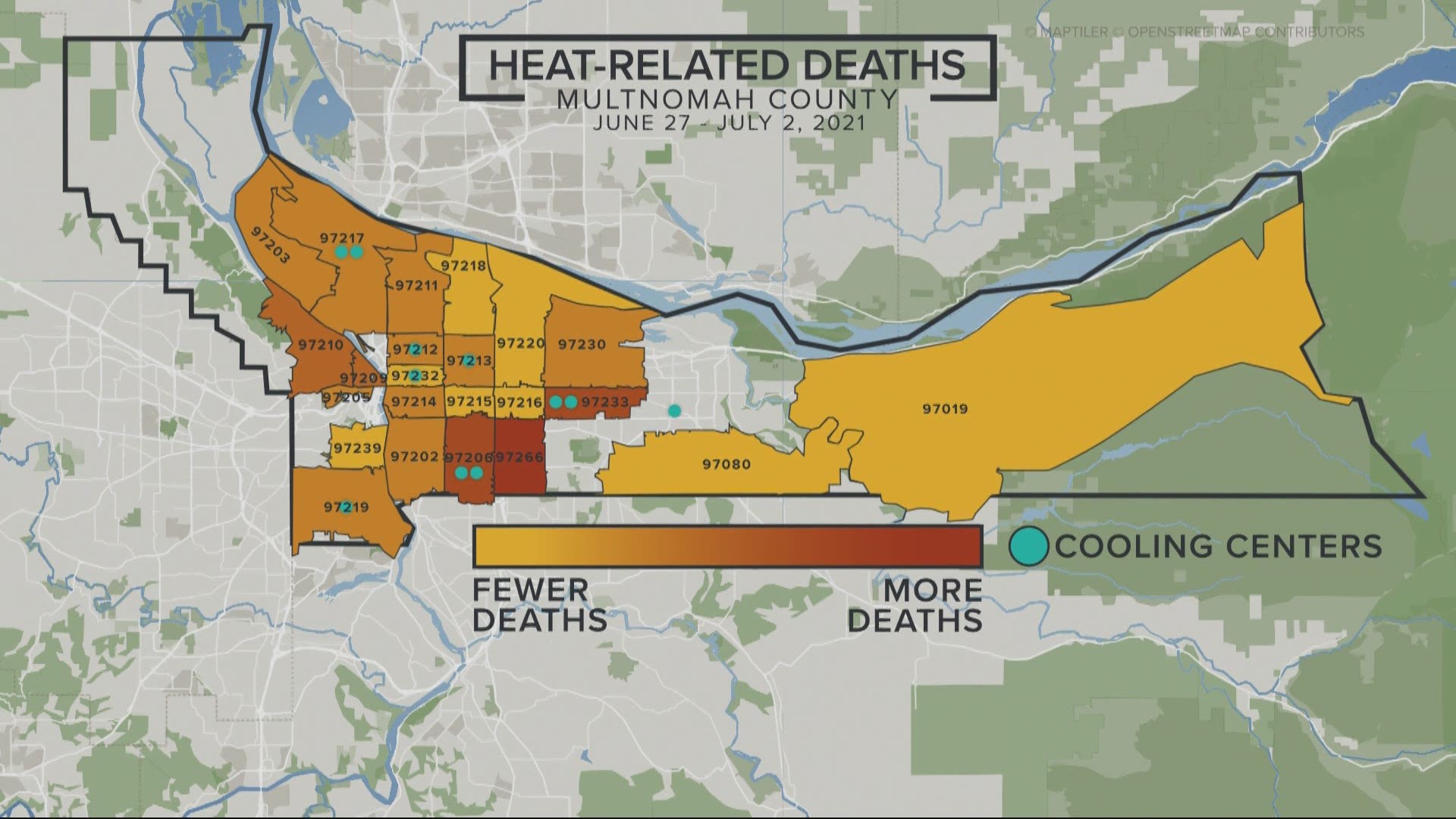 At least 115 people died because of the heat wave that hit Oregon during the last weekend of June, but the vast majority of victims still haven't been identified.