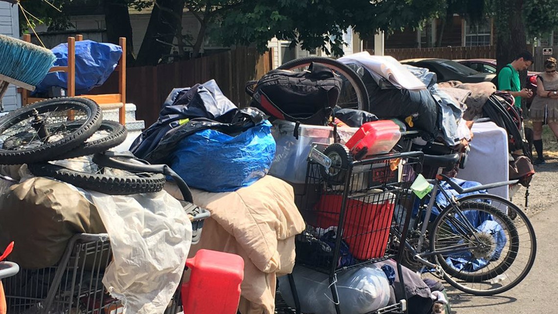 Police sweep homeless camp in Vancouver