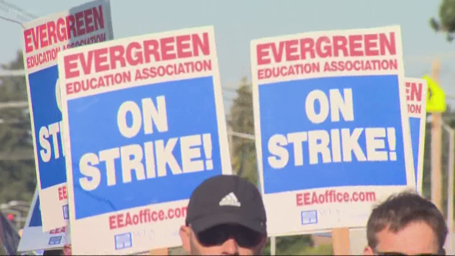 As other districts come to agreements, Evergreen teacher strike