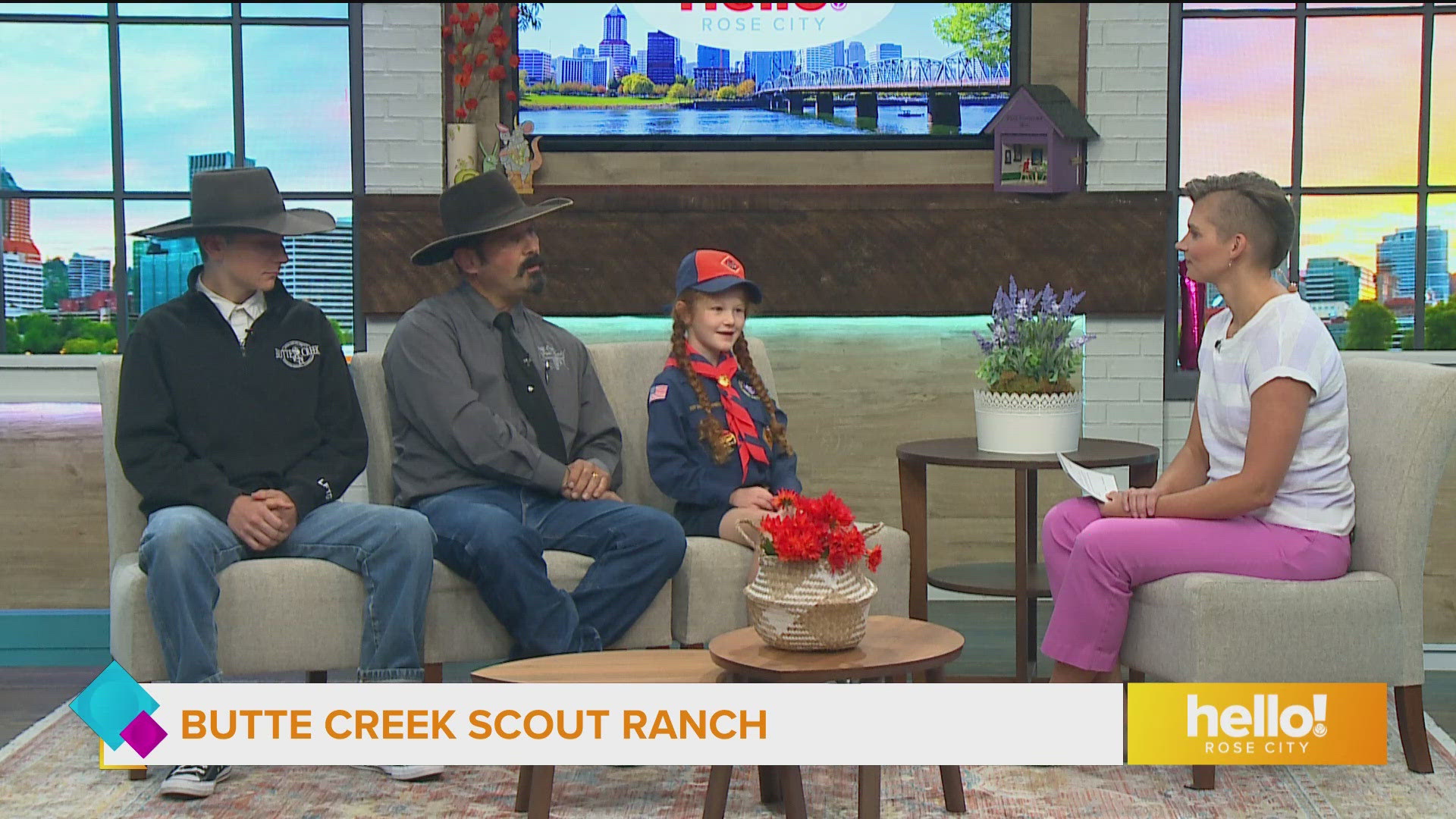 Local Scouts and other families have access to a working horse camp, where they can learn horsemanship along with other life skills