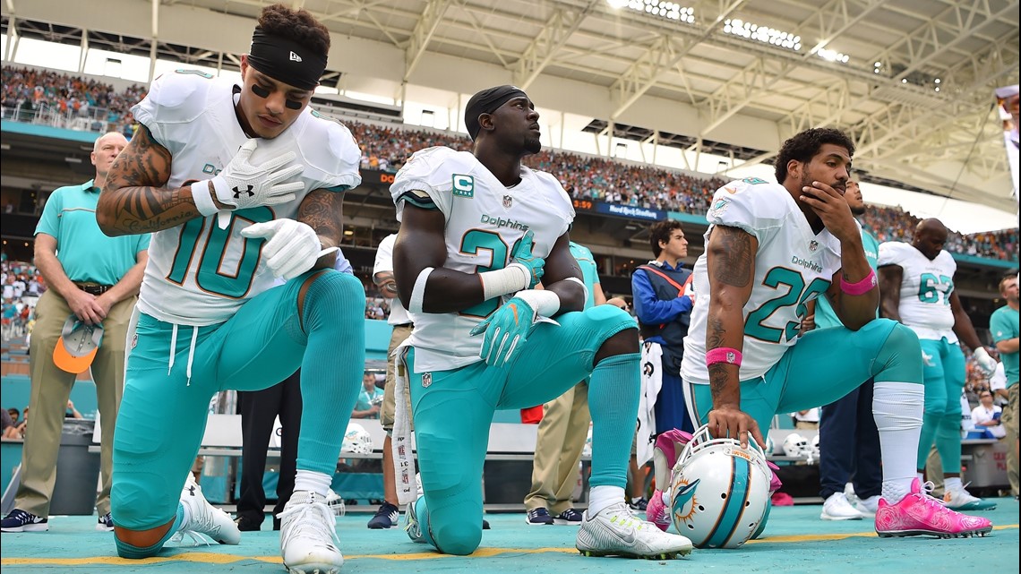 Dolphins Players Could Be Suspended 4 Games For Protesting During National Anthem 