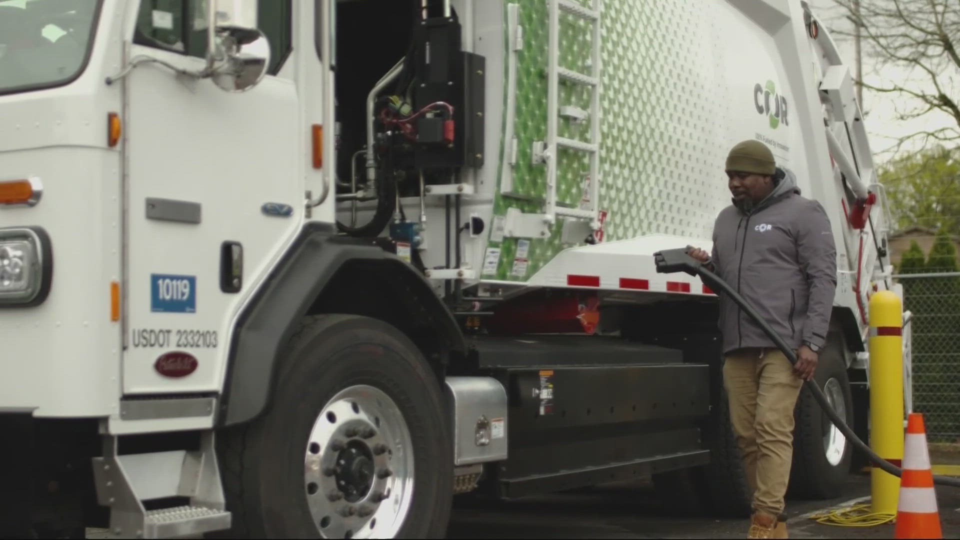 COR Disposal & Recycling is using their all-electric garbage truck to keep food waste out of landfills, and that's just the beginning.