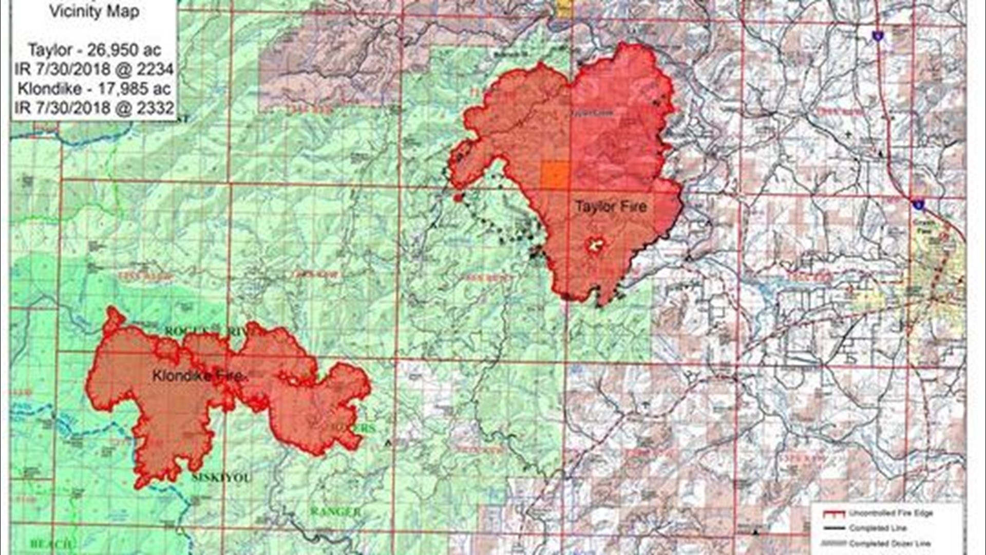 Southern Oregon wildfires Taylor Creek Fire grows to 30,000 acres amid