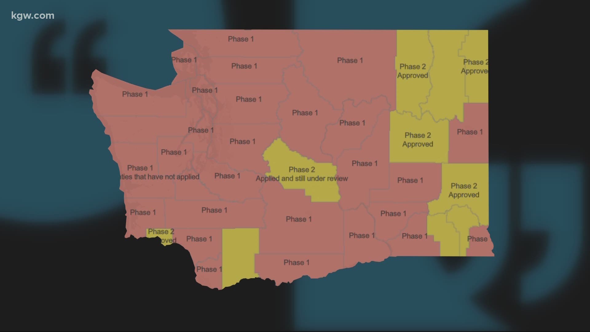 Washington state plans to reopen in four phases  kgw.com