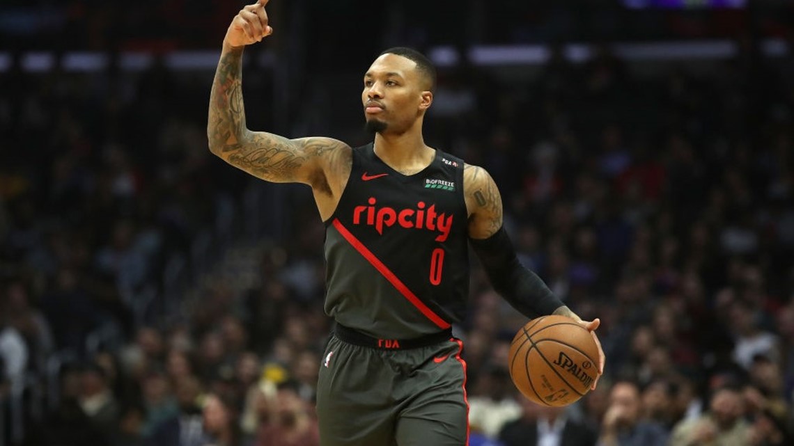 Blazers star Damian Lillard drafted by LeBron James for 