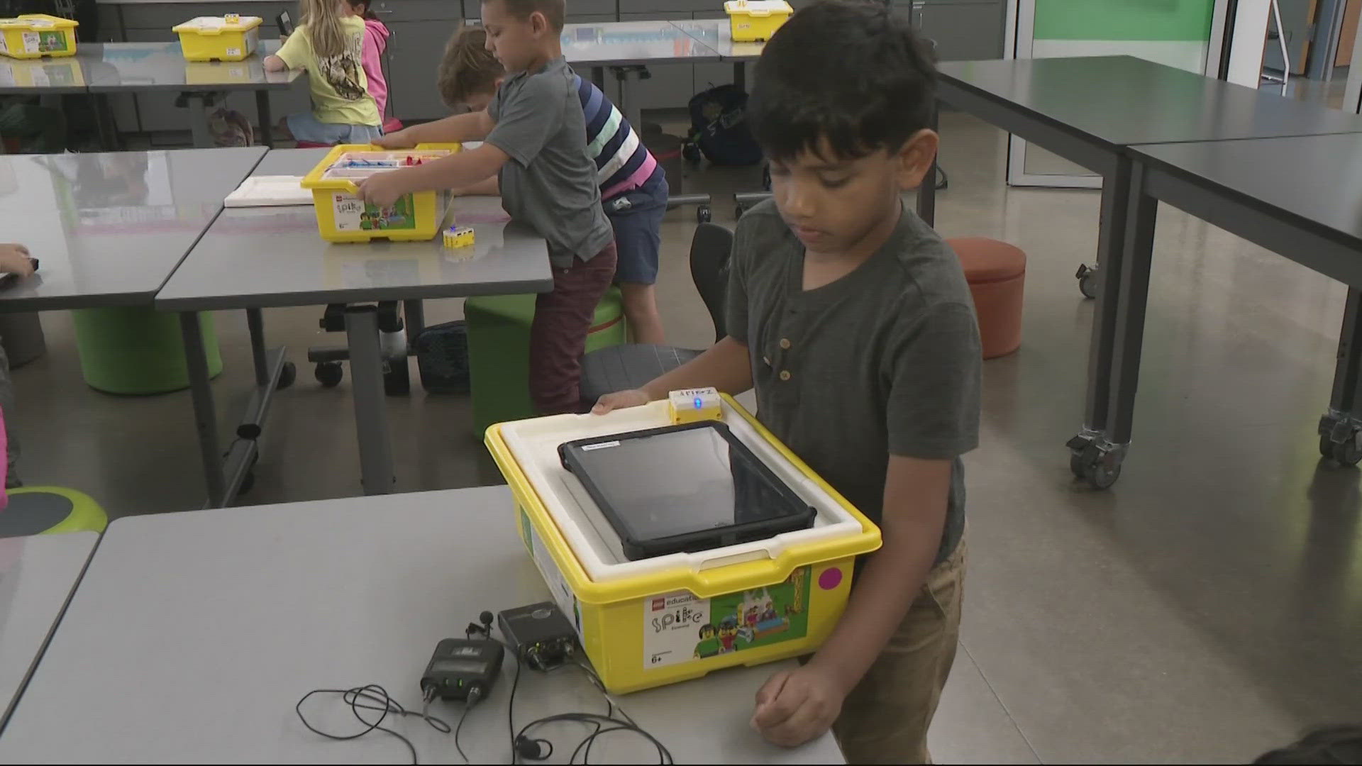 The OMSI lab is open to elementary students not just at Tamarack Elementary School but also from schools in the district for field trips.