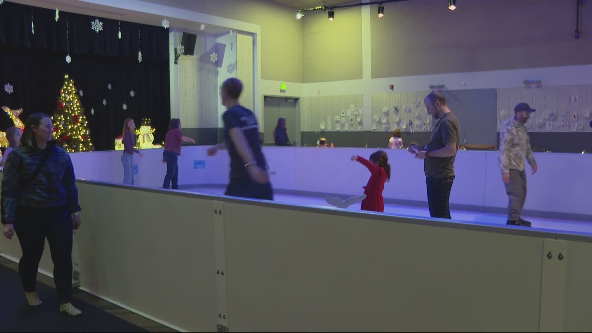 The Oregon Museum of Science and Industry opened its new indoor rink for the first year.