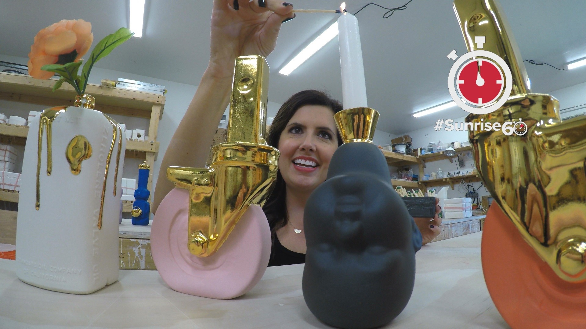 Nina Mehlhaf visits a local ceramics studio that specializes in unique home decor.