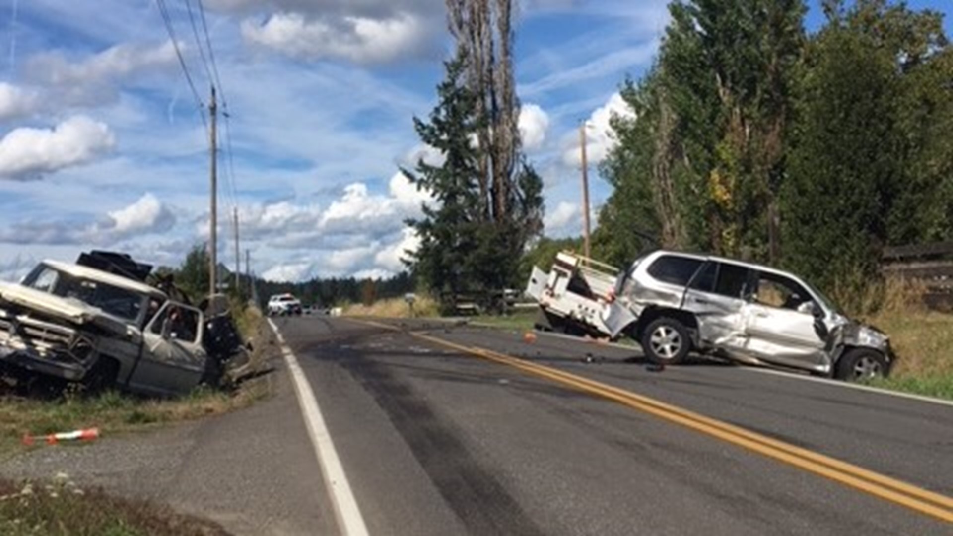 Employee driving Clark County public utilities truck killed in threevehicle crash