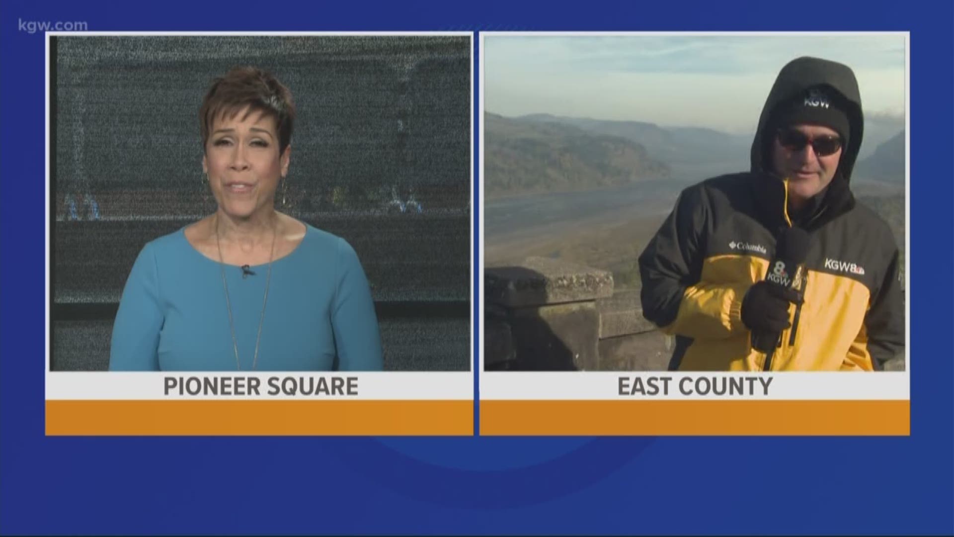 Where is the most fun place to try and stand when a wind advisory is in effect? We sent KGW's Tim Gordon to Crown Point in the Columbia Gorge, where the wind was howling.
