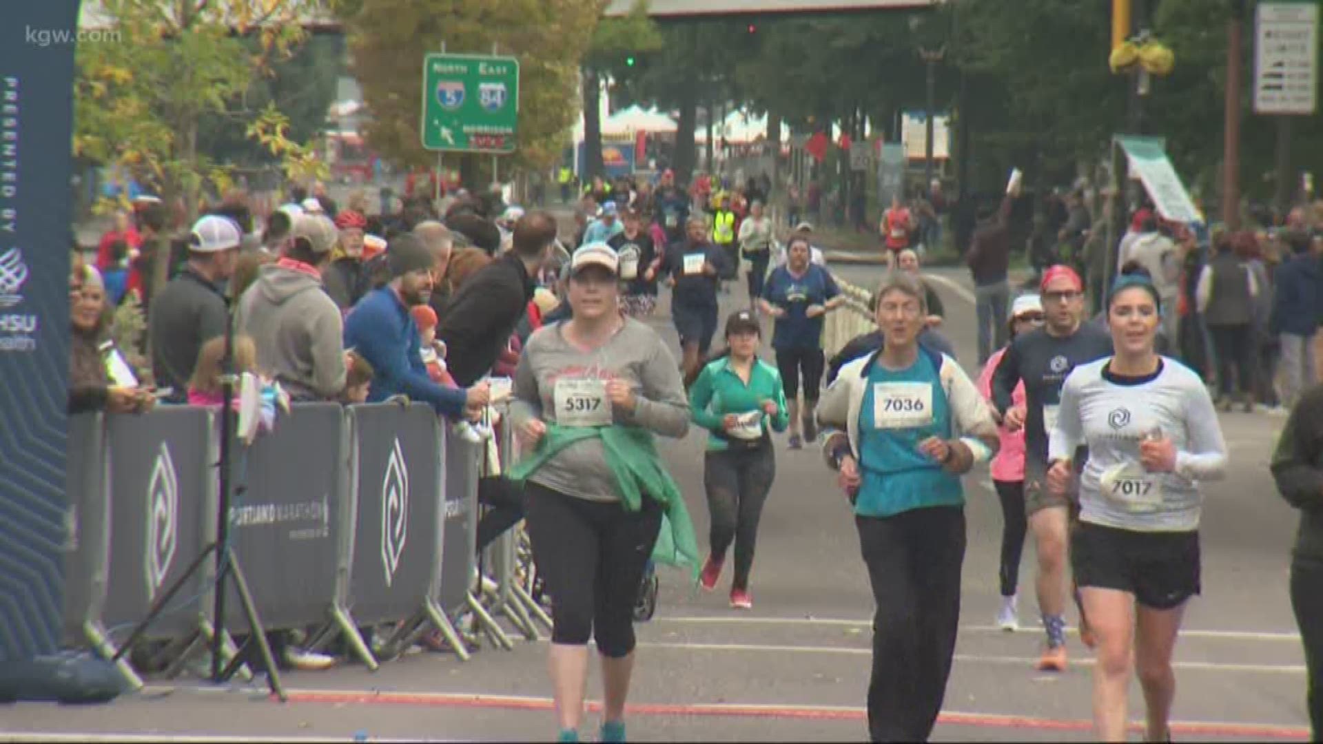 A group of about 15 top runners ended up taking a wrong turn Sunday at the Portland Marathon, adding an extra 2 miles of hills just to get back on course.