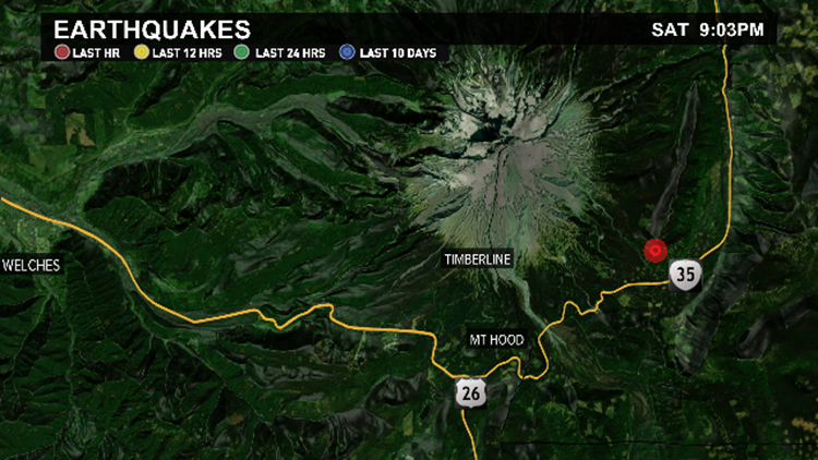 3.9 magnitude earthquake reported near Mount Hood