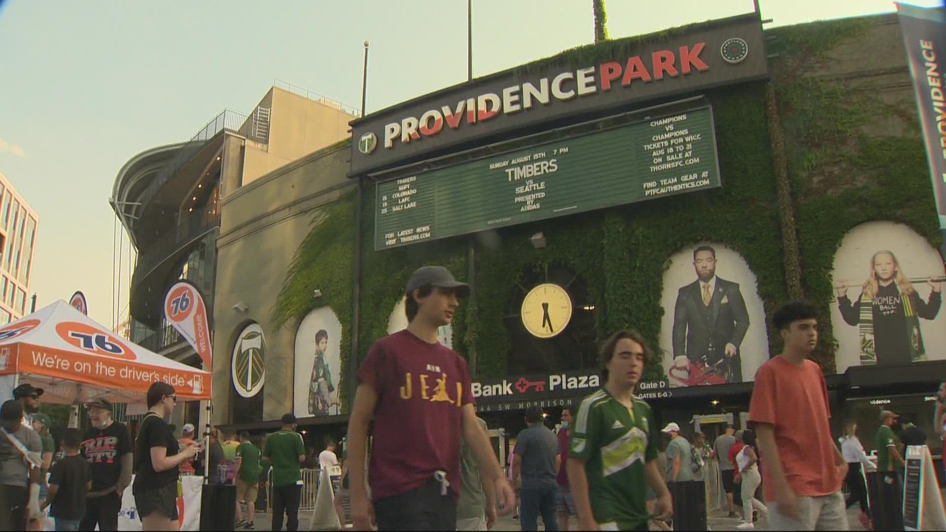 Fans will need to prove they've been vaccinated before they can cheer on the Timbers or Thorns at Providence Park, the organizations announced Tuesday.