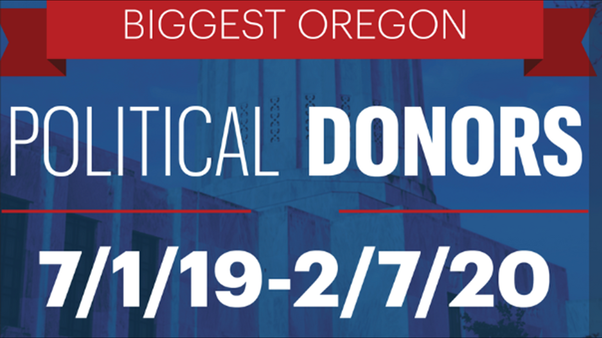 25 biggest donors to Oregon political campaigns