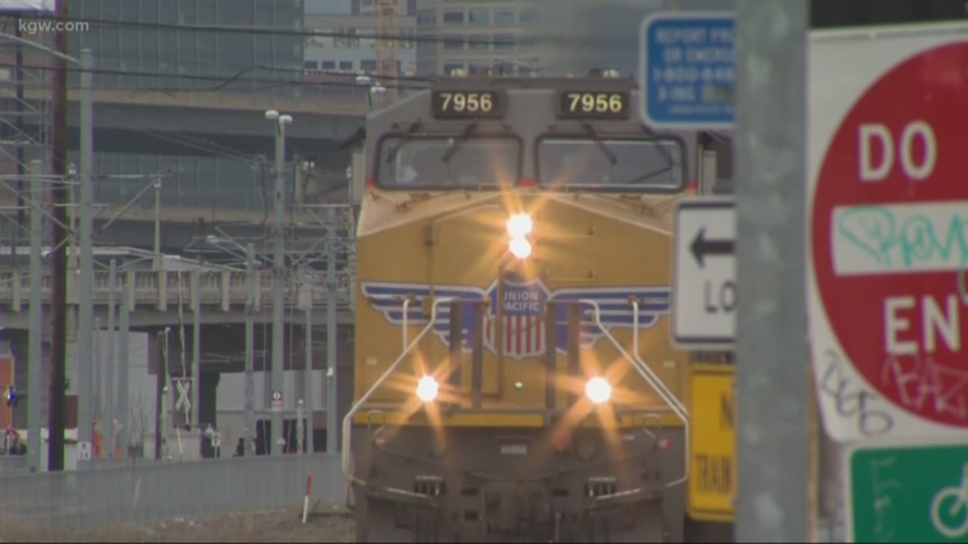 16 freight trains a day rumble along Water Avenue, infuriating motorists who often sit for 10 to 15 minutes. KGW traffic reporter Chris McGinness highlights some other crossings that drive people crazy.