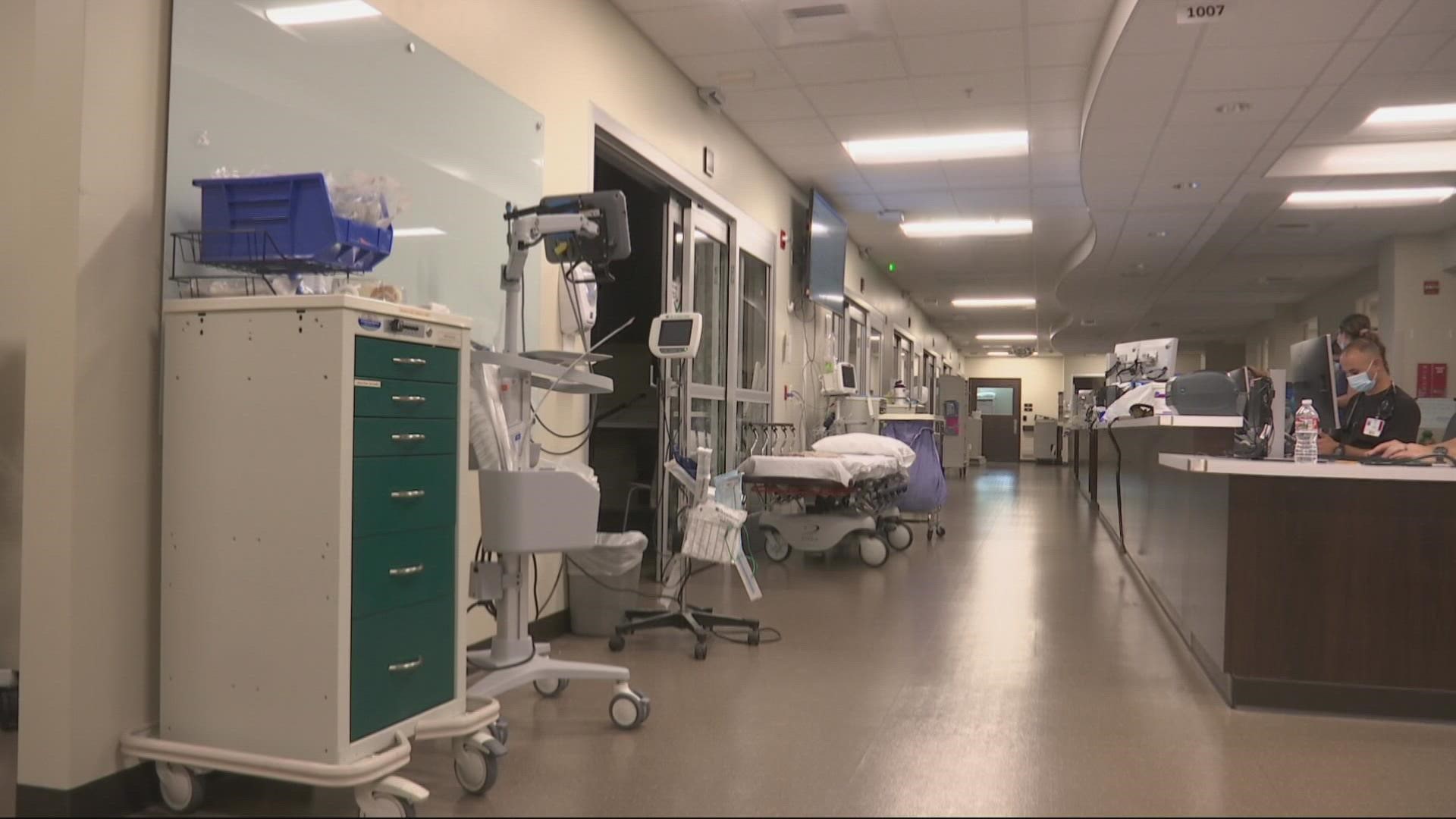 More than a quarter of the state's hospitalized COVID-19 patients are in the ICU.