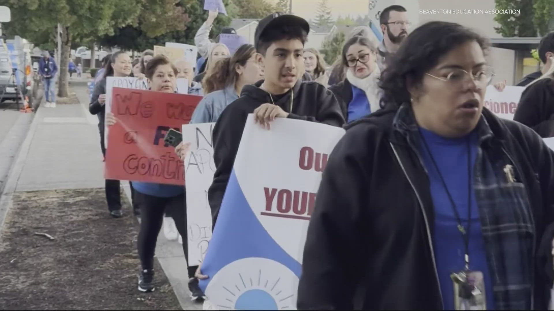 Beaverton teachers rallied across the district. They say it's an act of solidarity as they call for safer and more inclusive learning environments.