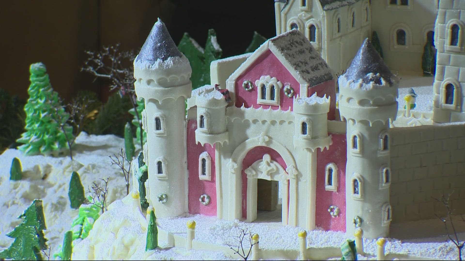 Each year, the pastry chef comes up with a new theme, a tradition that's been going back five decades. This year's was inspired by a castle in Germany.