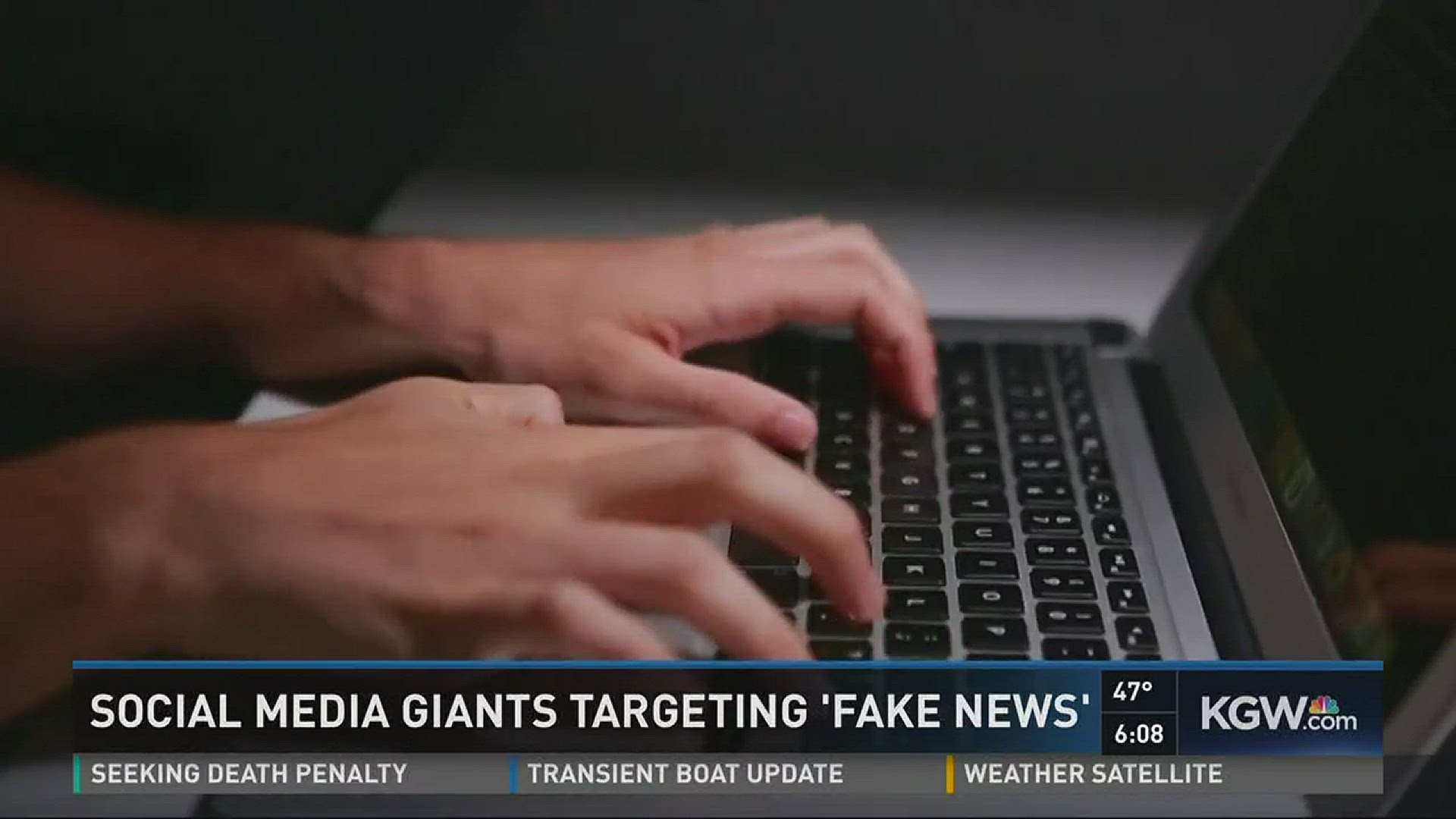 Social media giants targeting fake news