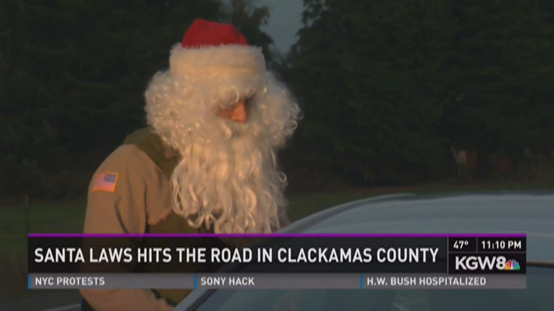 'Santa Laws' watching drivers in Clack. Co.